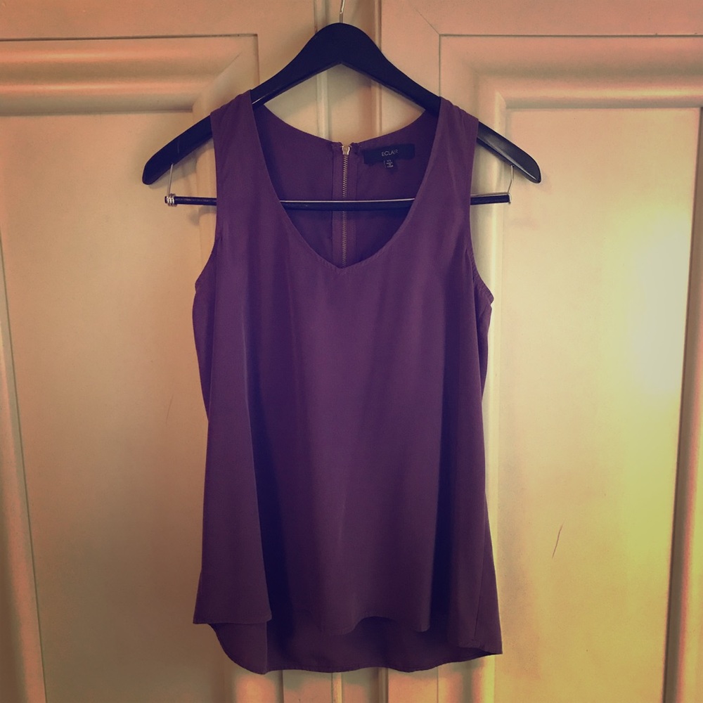 Nordstrom Sleeveless silky lilac top